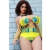Rossi 165CM 5FT4 Curly Short Hair Fat Butt Real Sex Doll