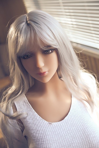 Faina 145CM 4FT8 Newest Silver Hair Italian Style TPE love Adult Doll