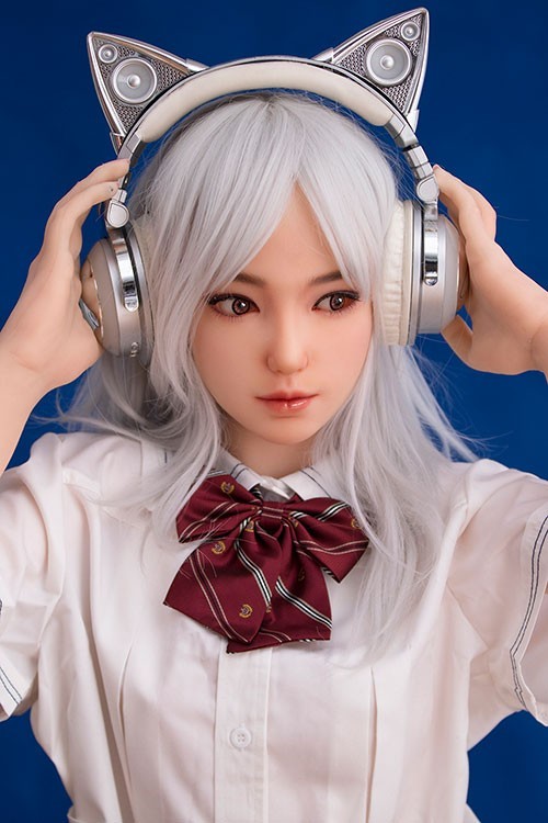 Mildred 162CM 5FT3 Silver Hair Young Sino Silicone Real Doll