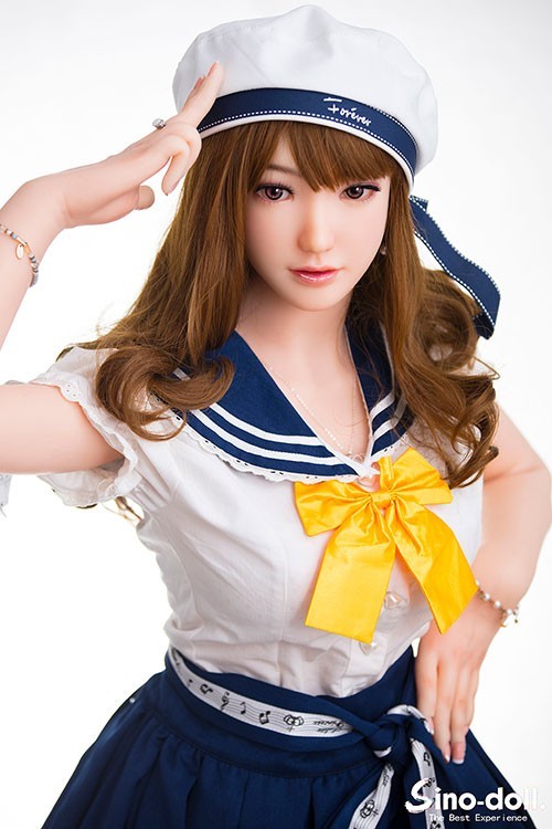 Aileen 162CM 5FT3 Navy Suit  Japanese Silicone Sex Doll